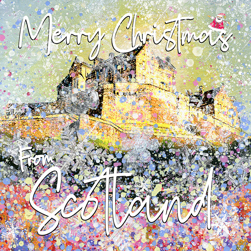 Edinburgh Castle Christmas Card
